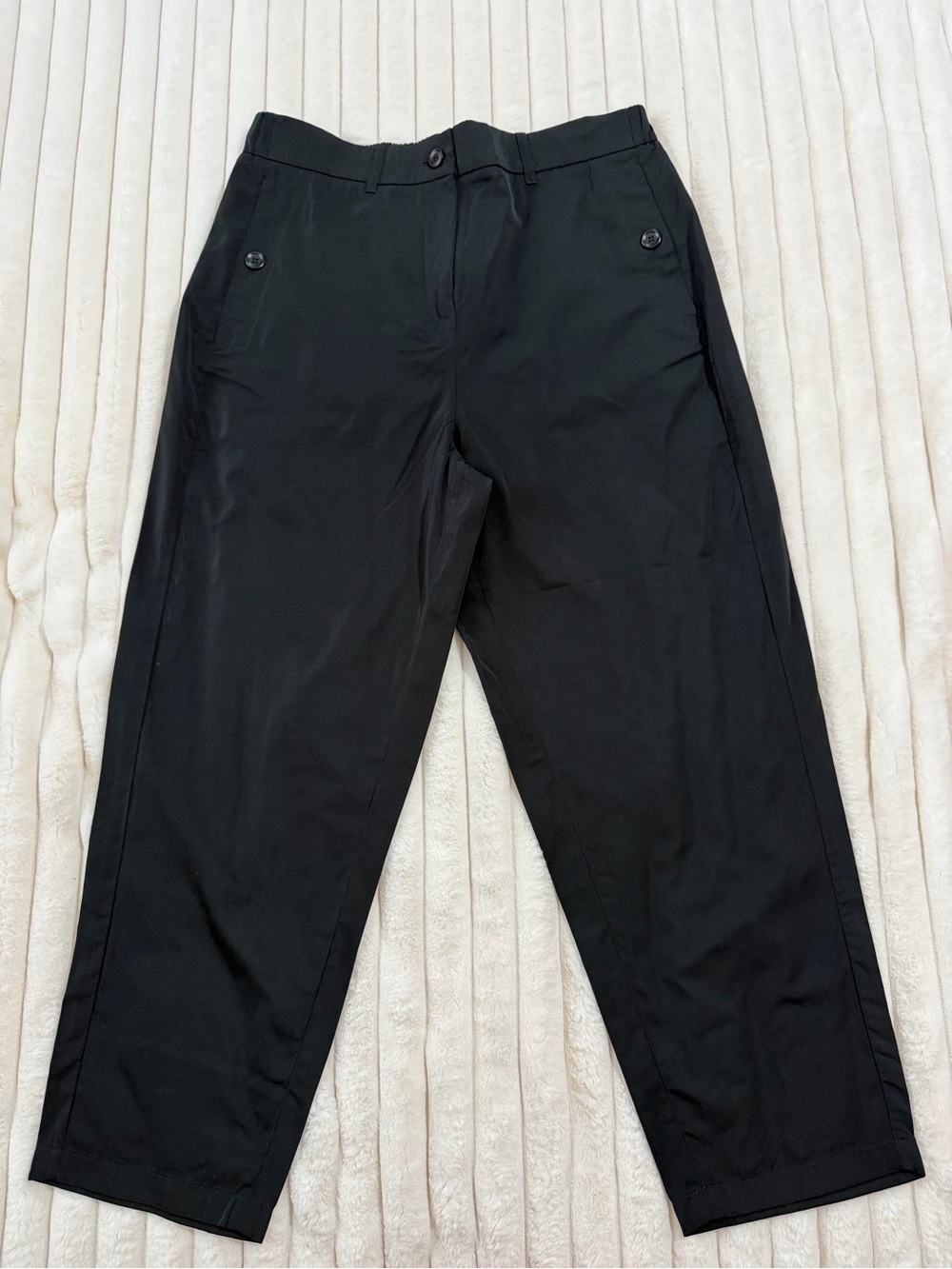 MaxMara Black Tailored Straight-Leg Chinos